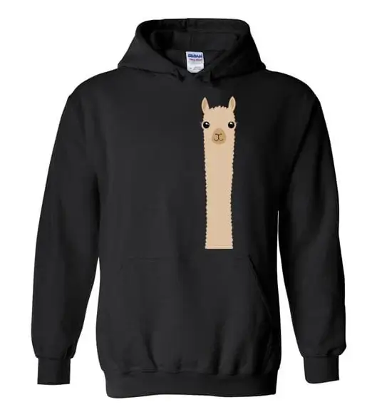 Alpaca Watching Gildan Hoodie