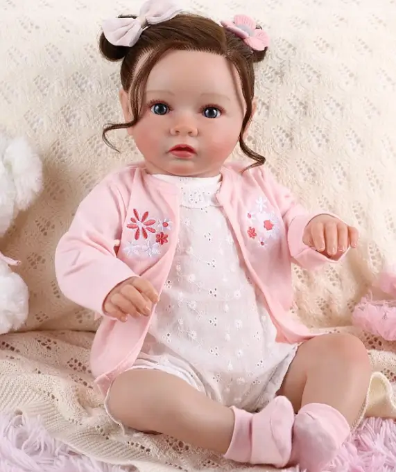 Babeside Quiet Reborn Baby Daisy 20'' Toddler Girl Emotional Comfort Companion