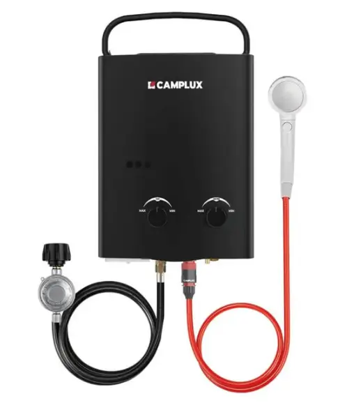 Camplux 5L 1.32 GPM Outdoor Portable Propane Tankless Water Heater
