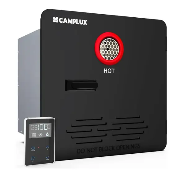 Camplux Elite 65,000 BTU RV Tankless Water Heater 2.64 GPM-Black