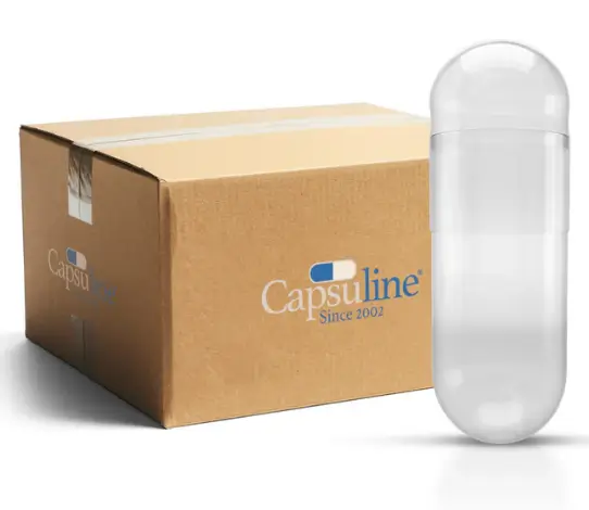 Clear Gelatin Capsules Size 0