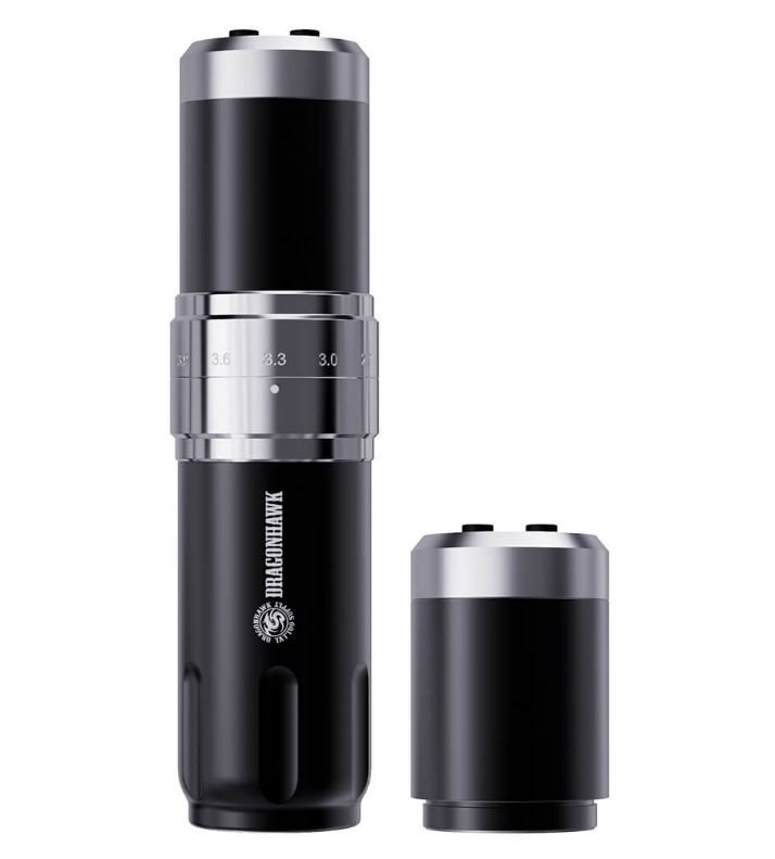 Dragonhawk Wireless Tattoo Pen Machine with 7 Stroke Length Fold 3