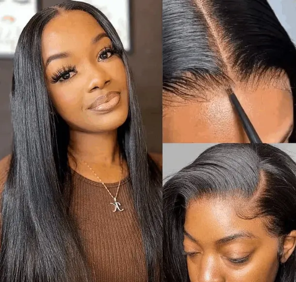 Easy Wear And Go Glueless Wigs Pre Cut Lace Silky Straight Hair Ready And Go Wigs