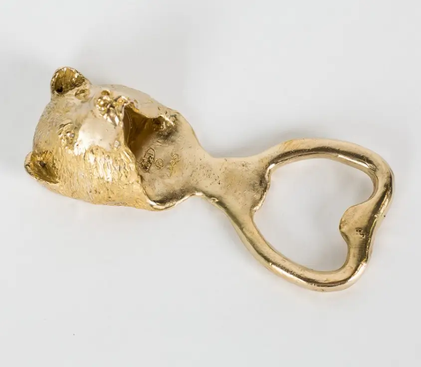 Hand Cast Bronze Bottle Opener