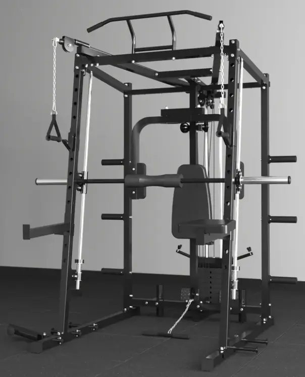 Hippo-Pro Smith Machine With Pec Deck Combo & Weight Stack System