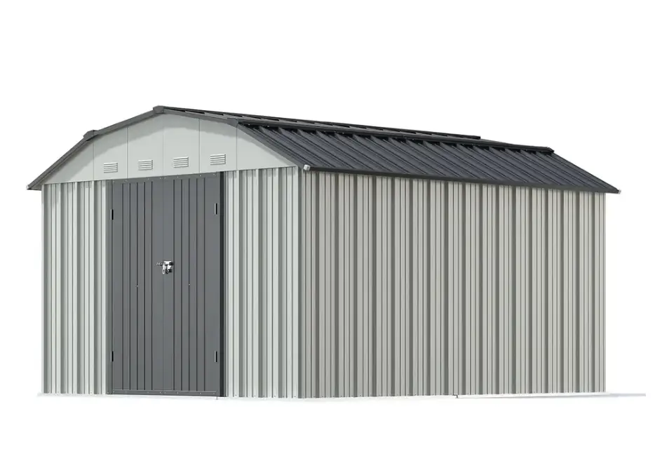 Patiowell 10x12 Metal Tool Barn with Gambrel Roof