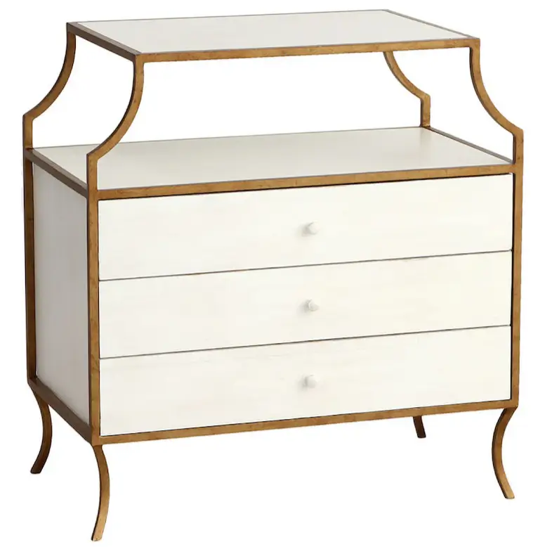 Redford House Milla 3 Drawer Side Table