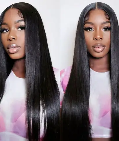 Straight Pre-Bleached Knots Wear Go Wig 7x5 HD Lace Closure 180% Glueless Wig