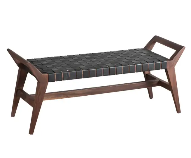 Union Home Cove Leather Bench